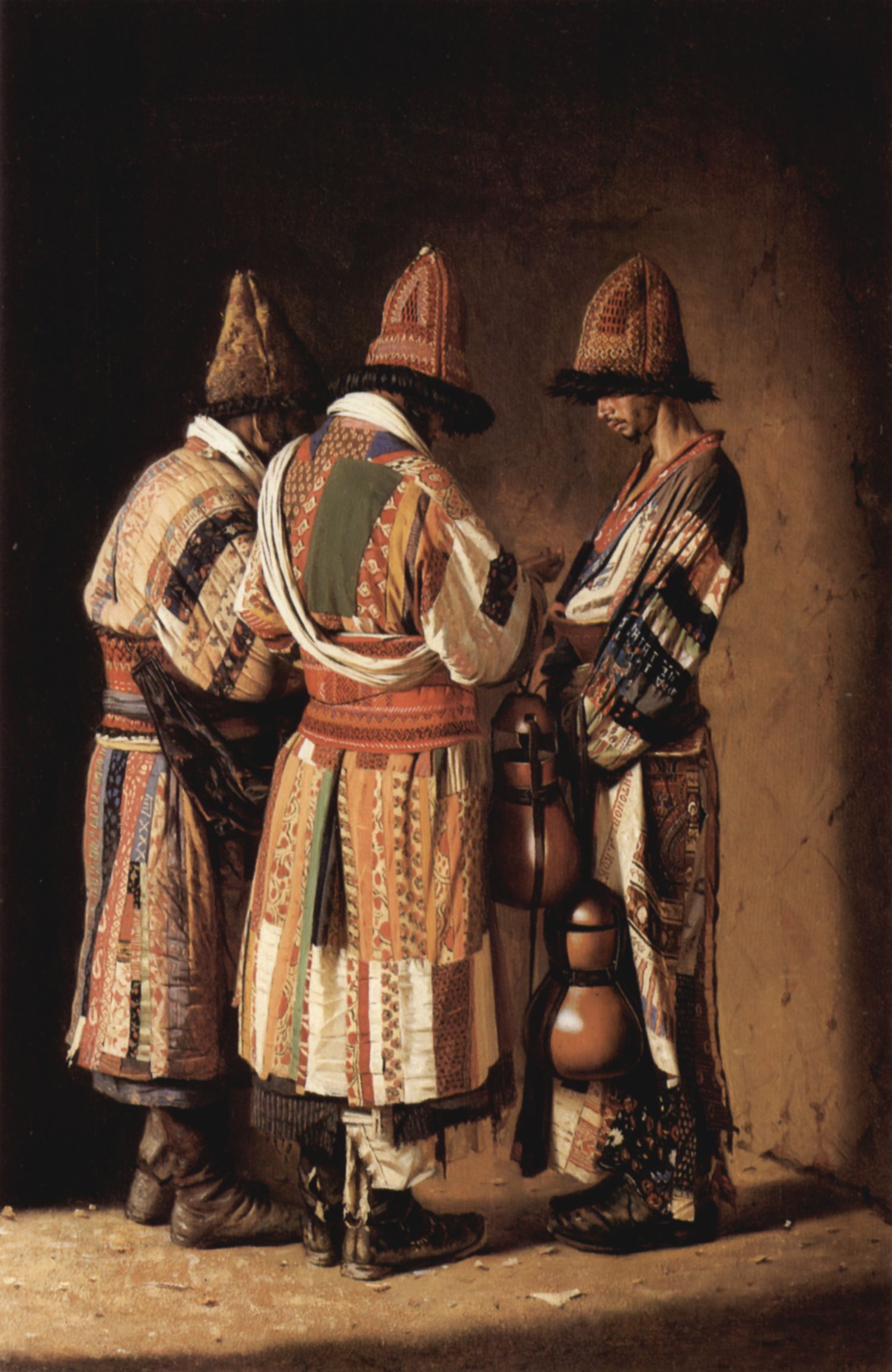 Dervishes wearing festive clothing Dervishes wearing festive clothing