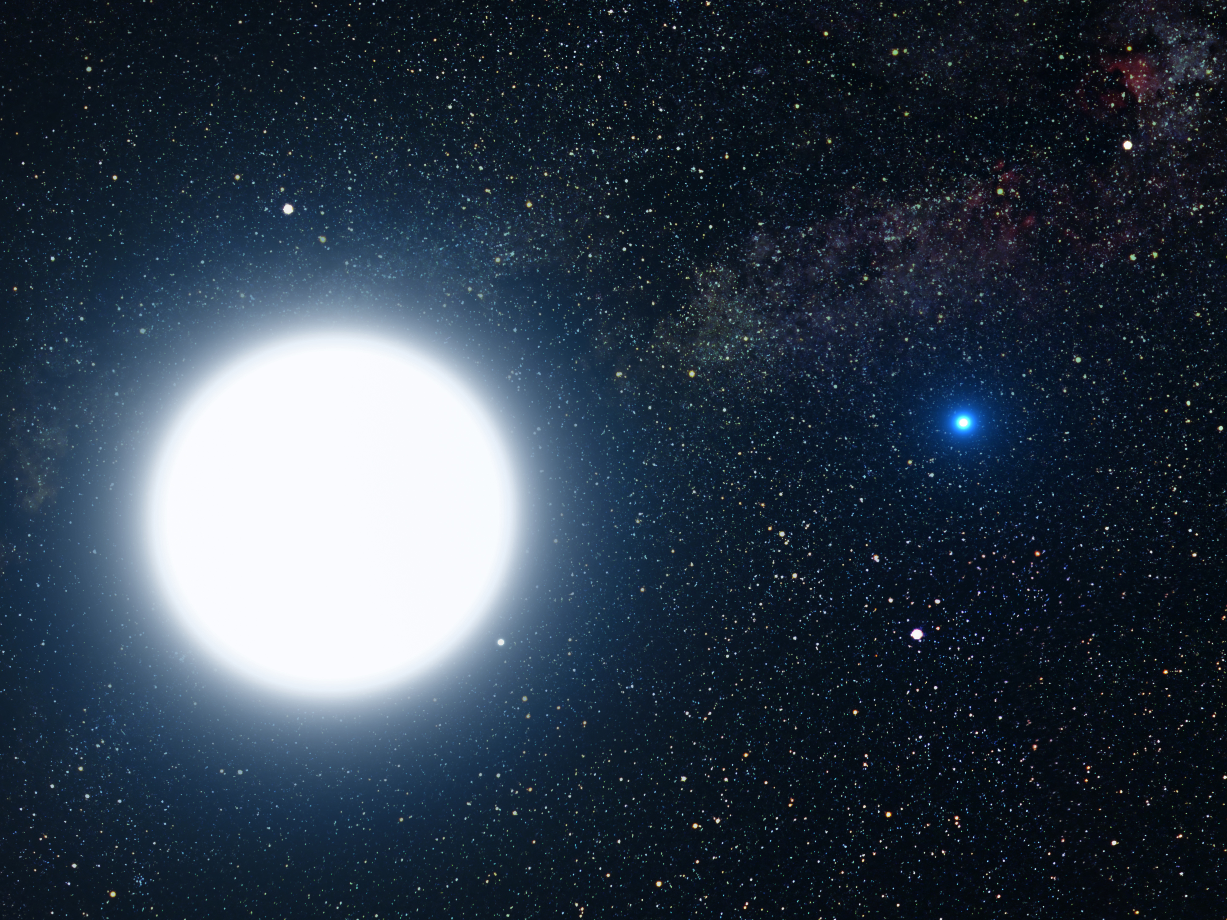 Sirius A und B / artwork Sirius A und B / artwork
