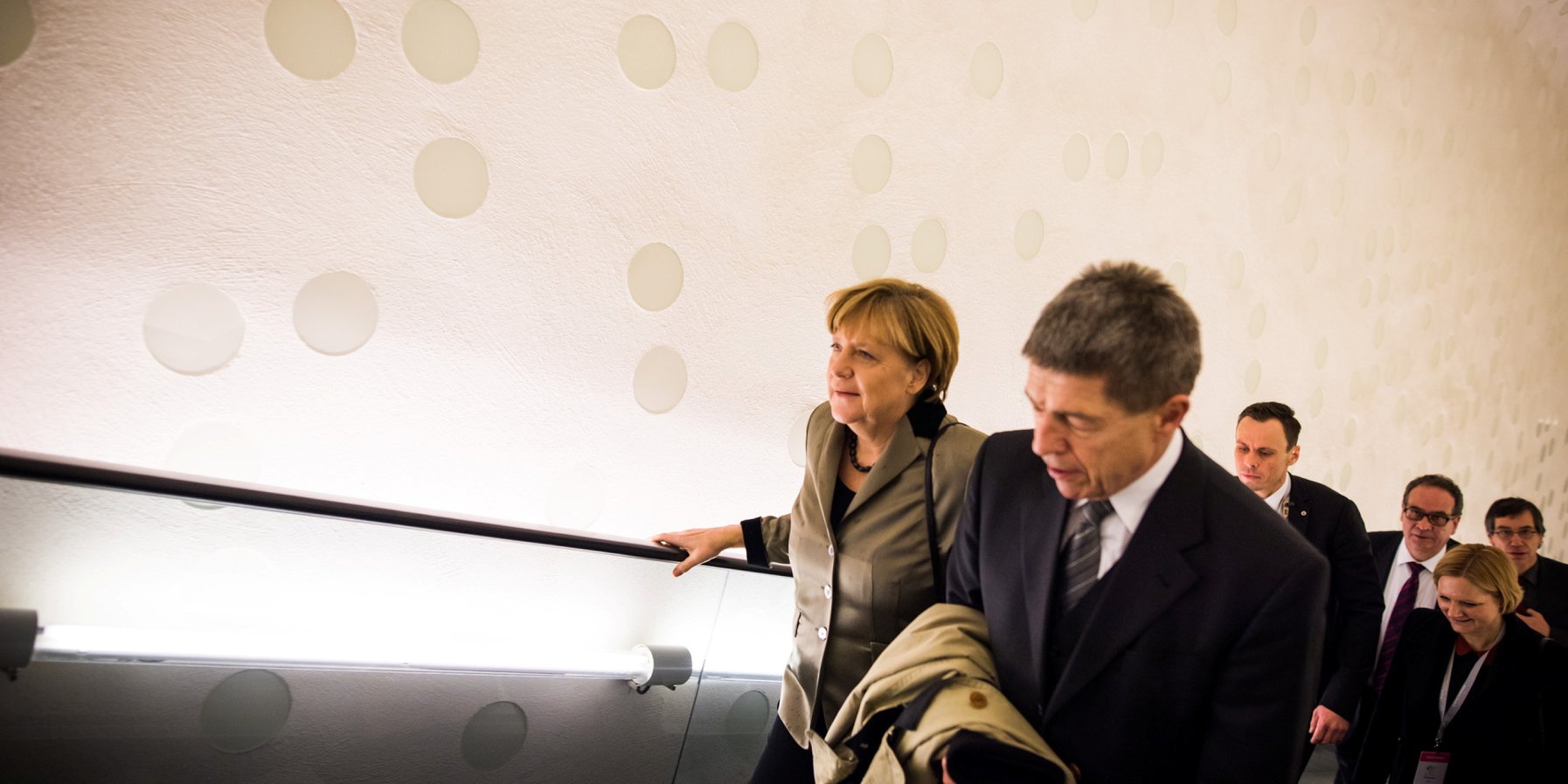 Angela Merkel und Joachim Sauer auf der »Tube«