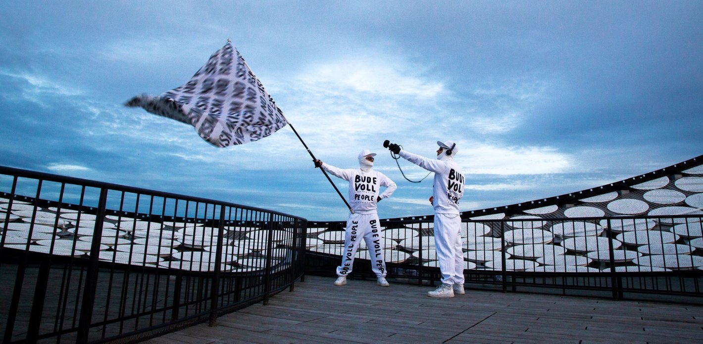 On the roof of the Elbphilharmonie