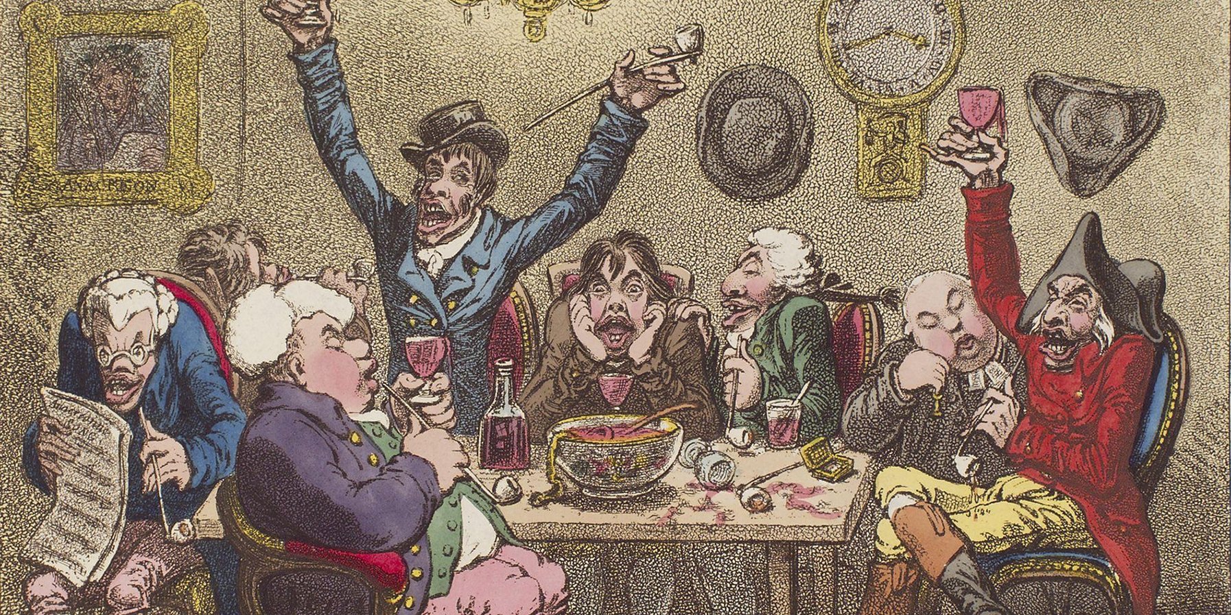 »Anacreontick's In full Song« von James Gillray