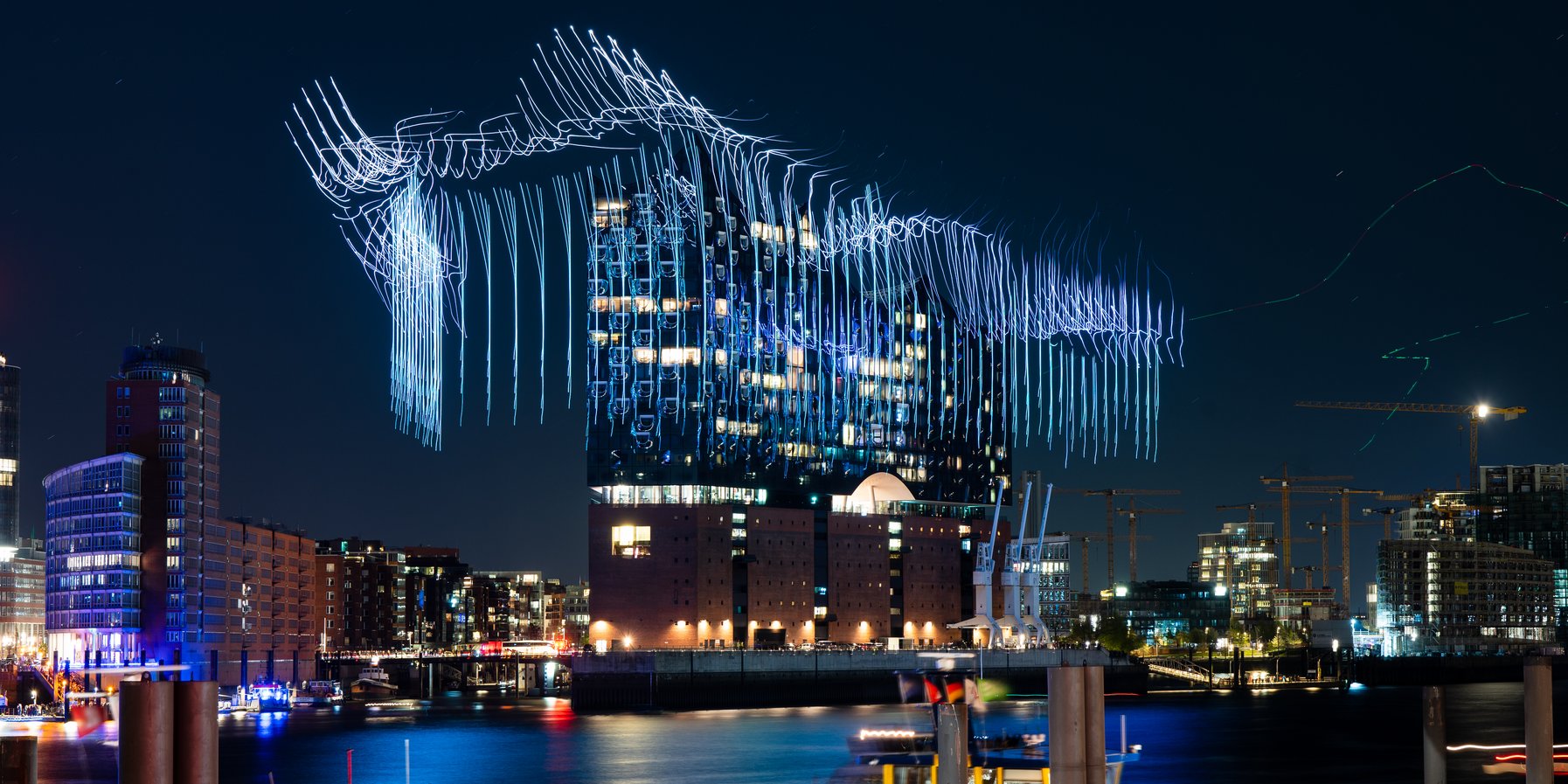 Breaking Waves (2022) by DRIFT at Elbphilharmonie Hamburg