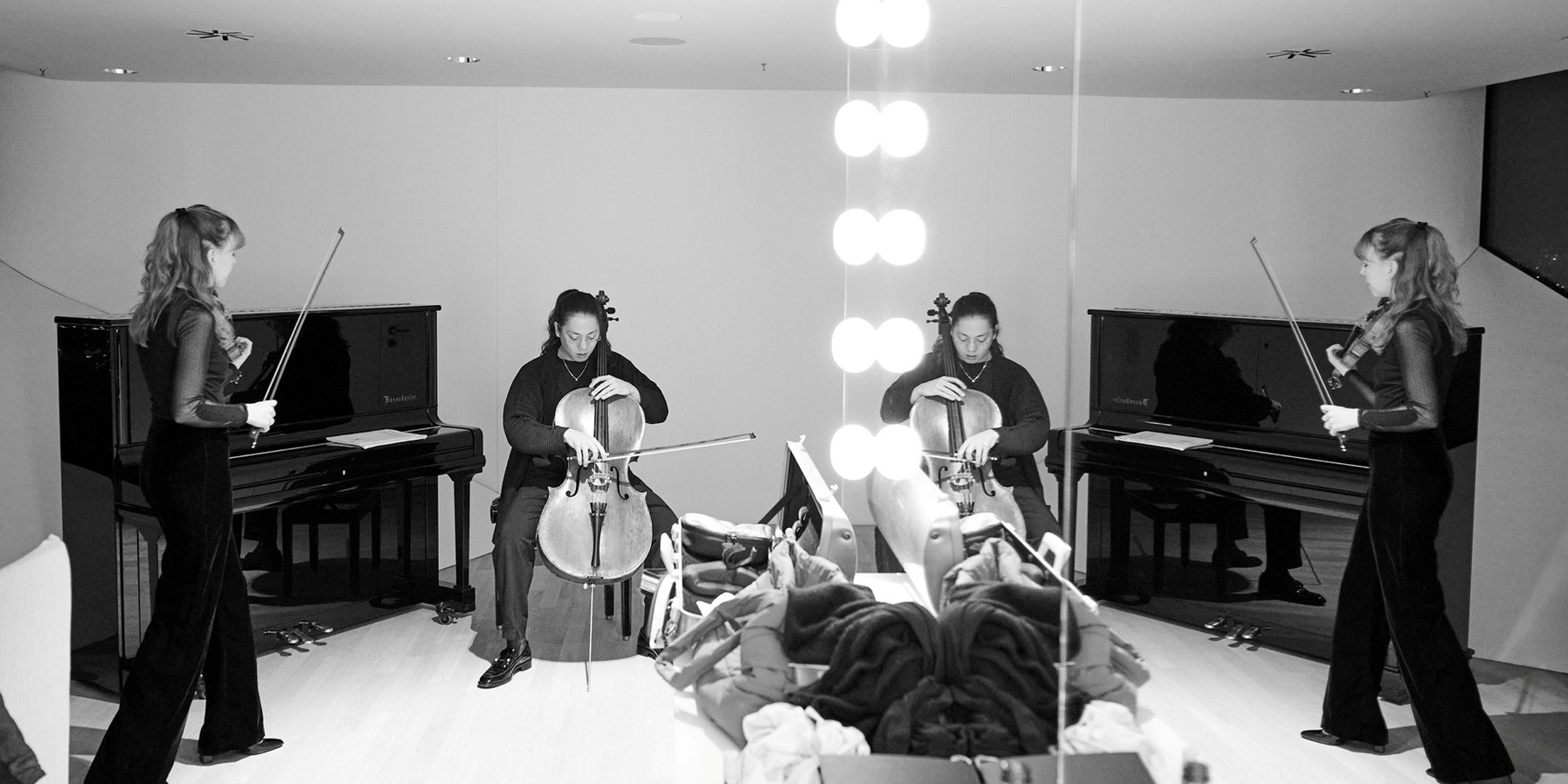 Leonkoro Quartett (in der Garderobe)