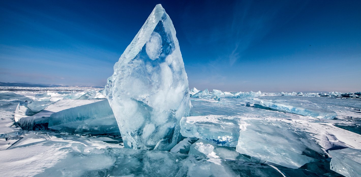 Ice on Lake Baikal